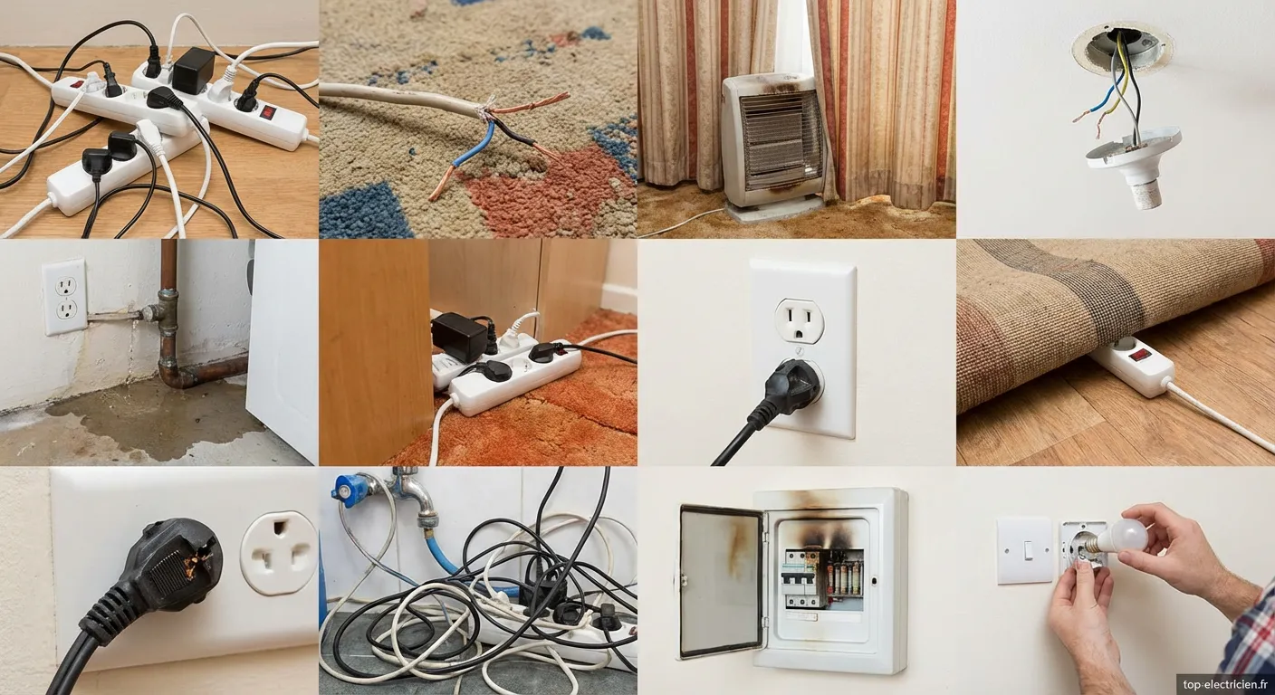 Vérification sécurité installation électrique danger incendie