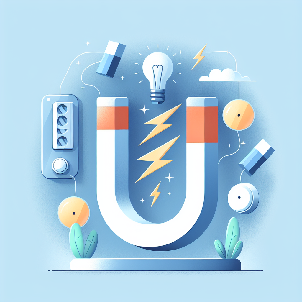 Aimant puissant tenu à proximité d'un tableau électrique moderne