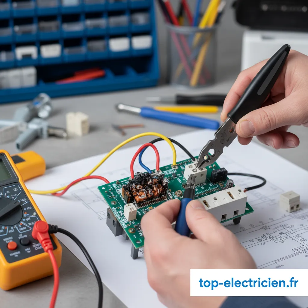 Schéma de branchement d'un circuit d'éclairage va-et-vient