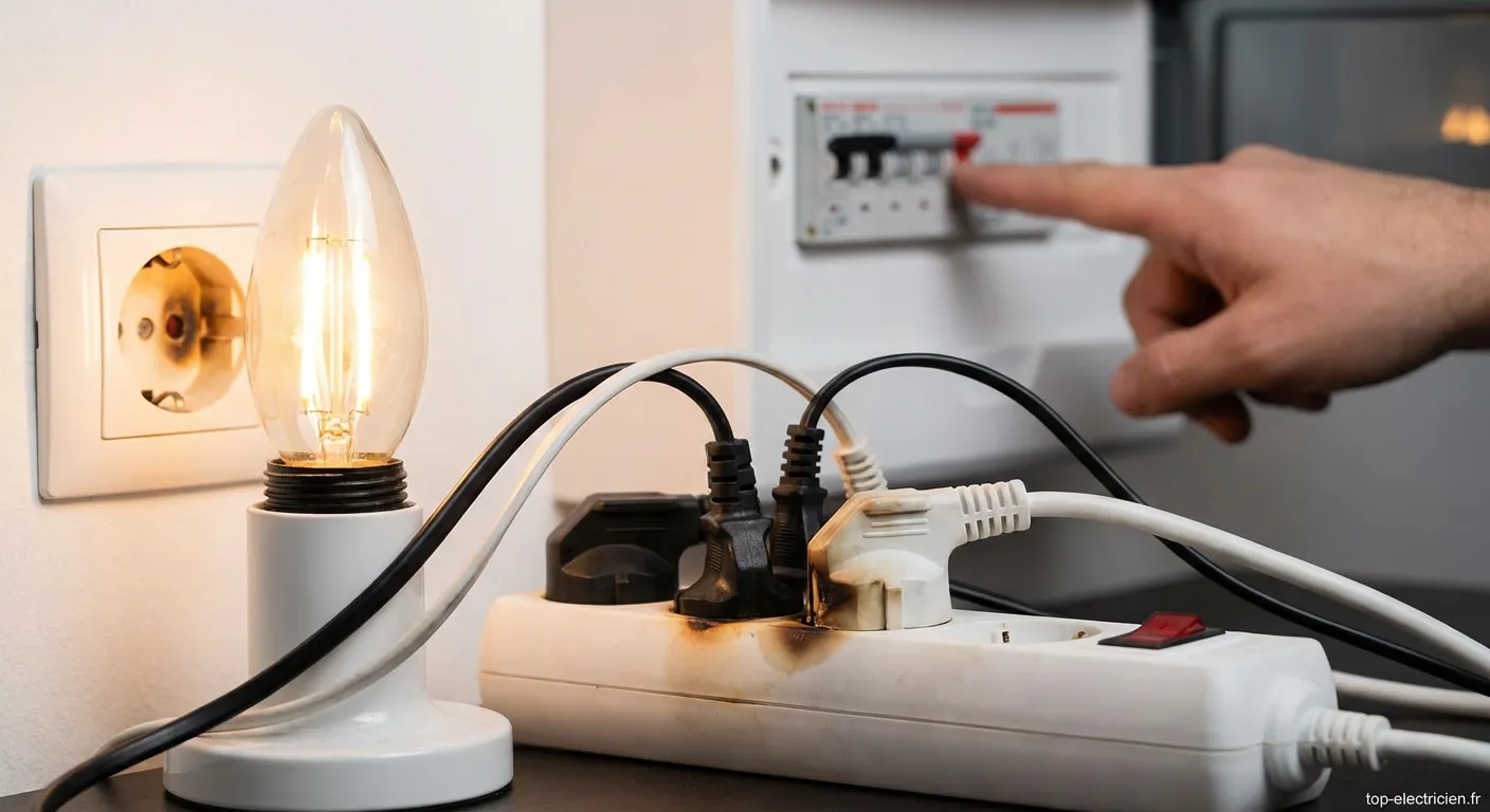 Vérification d un disjoncteur électrique suite à une surcharge