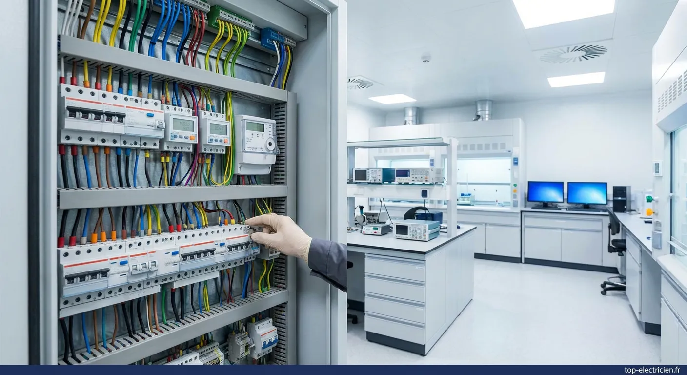 Installation électrique conforme pour laboratoire de recherche